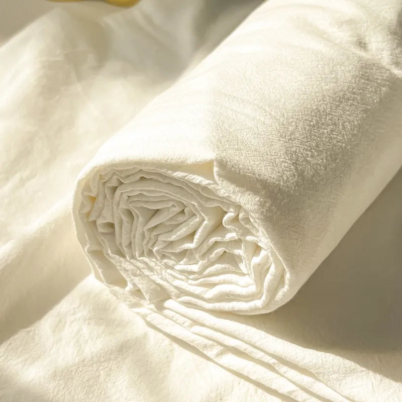 Organic Cotton Percale Bed Sheet Set with Pillowcases