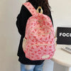 Cute Large-Capacity Bow Print Backpack Set
