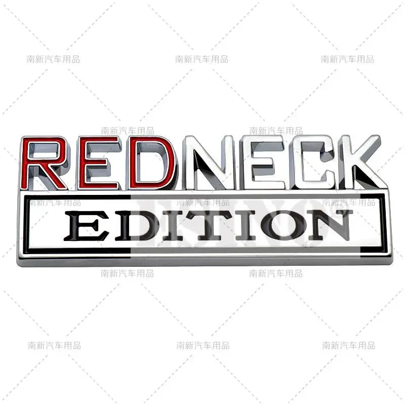 Redneck Edition 3D Chrome Emblem Decal