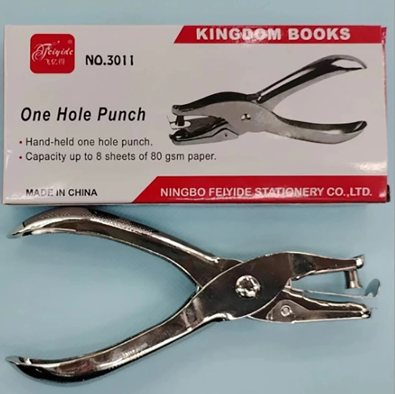 Metal Single-Hole Punch for Scrapbooking and Crafts