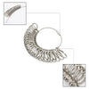 A set of metal ring sizing gauges and multi-size cones for jewelry making.
