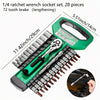 1/4-Inch Ratchet Socket Wrench Set