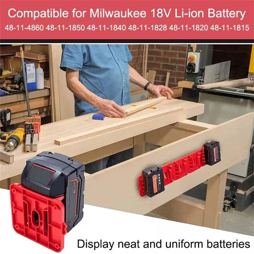18V Li-ion Battery Storage Bracket for Milwaukee M18