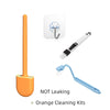 Silicone Toilet Brush with Wall-Mount Holder