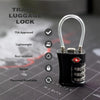 TSA-Approved 3-Digit Combination Travel Lock - Durable Zinc Alloy Luggage Lock