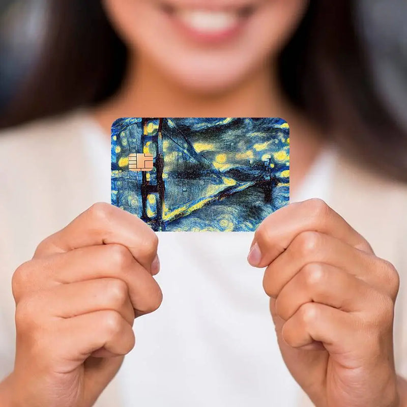 Skin para Tarjeta de Crédito Estilo Van Gogh
