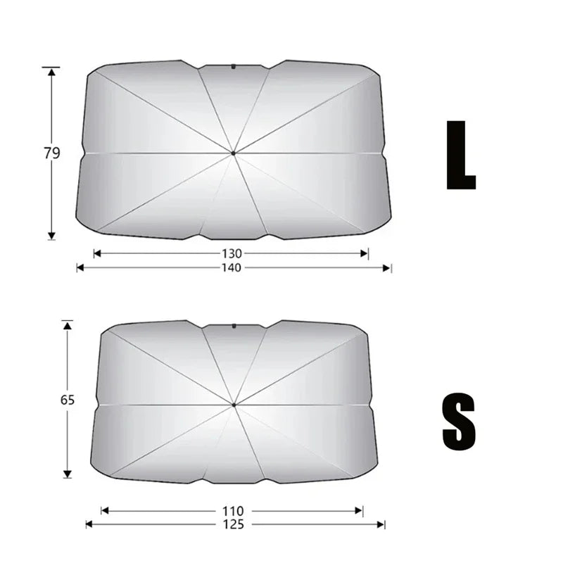 Folding Car Sunshade Umbrella with UV Protection