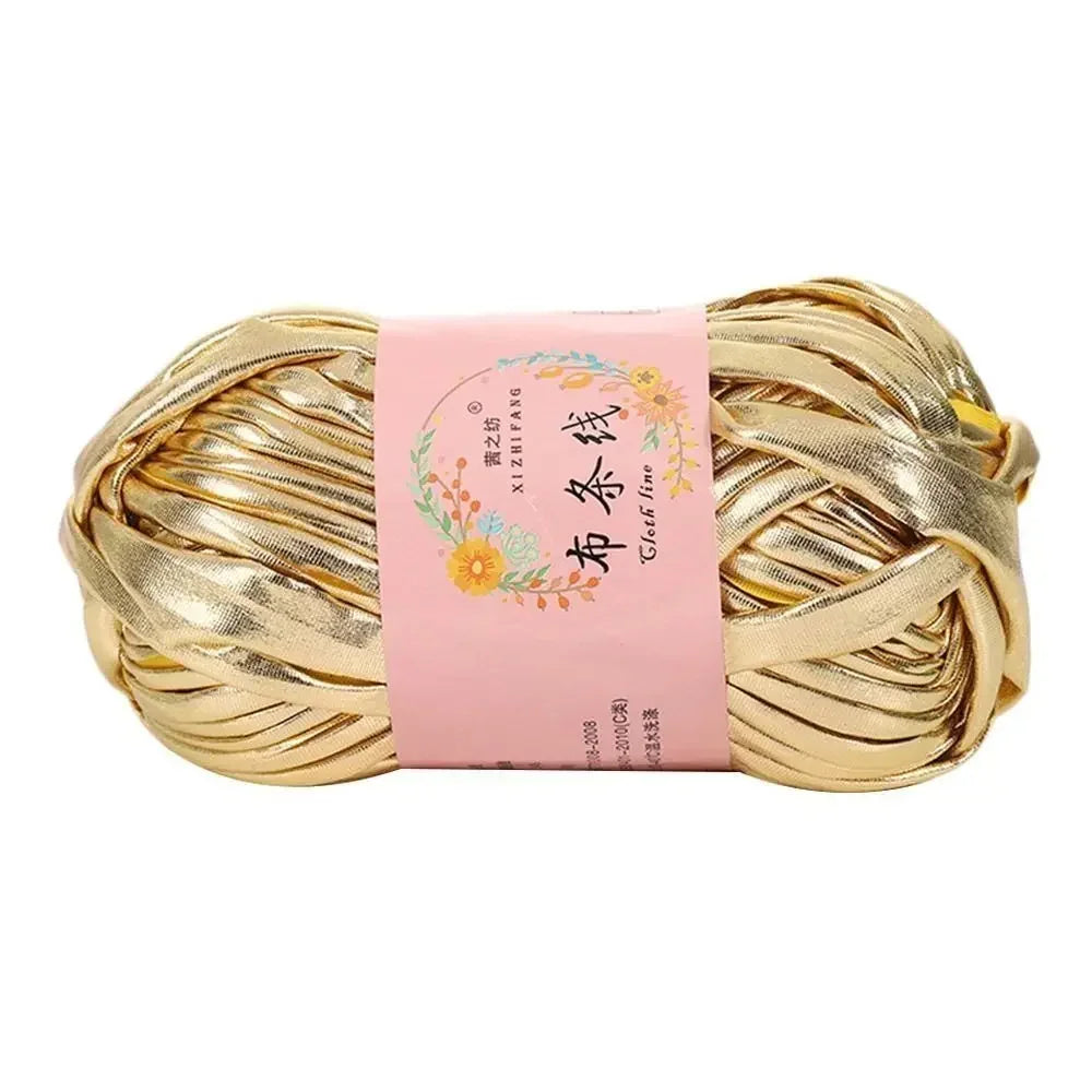 Spule goldfarbener 3mm Eiskordel-Crochetfaden für DIY-Basteln
