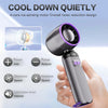 Portable LED Digital Handheld Fan with USB Rechargeable Battery