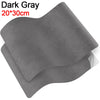 Dark gray self-adhesive leather repair tape, 20x30cm, shown in stacked sheets.