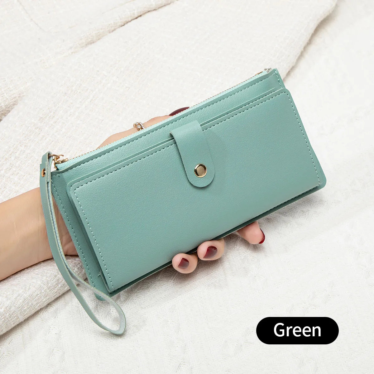 Slim PU Leather Card Holder Wallet