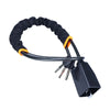 Heavy-Duty Steering Wheel Lock with Seat Belt Anchor