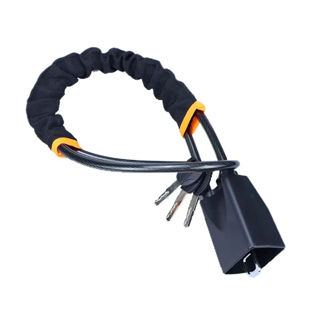 Heavy-Duty Steering Wheel Lock with Seat Belt Anchor