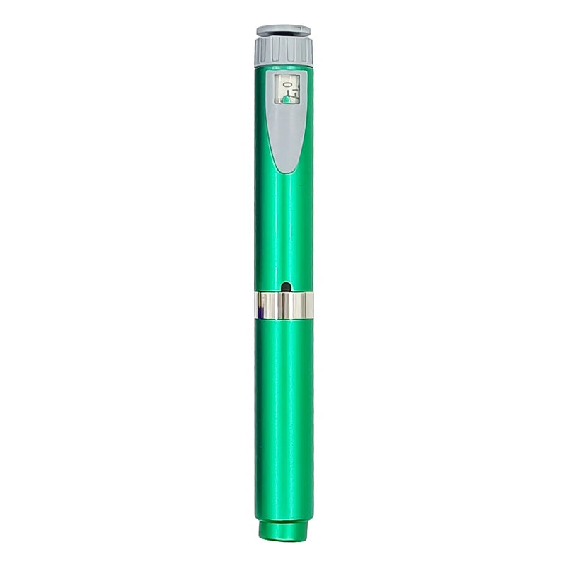 Reusable Metal Injection Pen - Adjustable Dosage 0-60 IU with Carrying Case