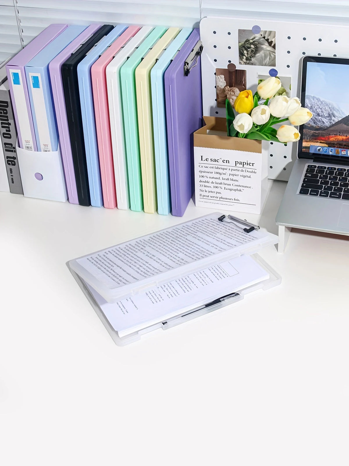 2-in-1 A4 Writing Board & Document Storage Box