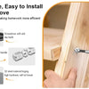 A set of magnetic screwdriver bits and a universal hexagonal handle being used to install or remove hardware in wood.