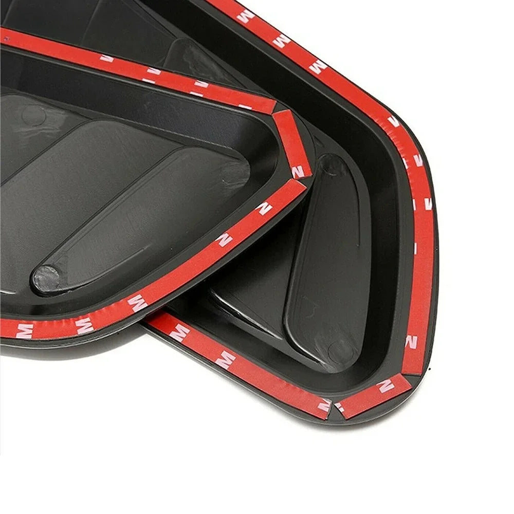 Carbon Fiber Style Car Hood Scoop Vent Covers (Pair)