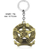 Gold-toned pendant necklace featuring a JoJo's Bizarre Adventure Red Stone of Aja star design.