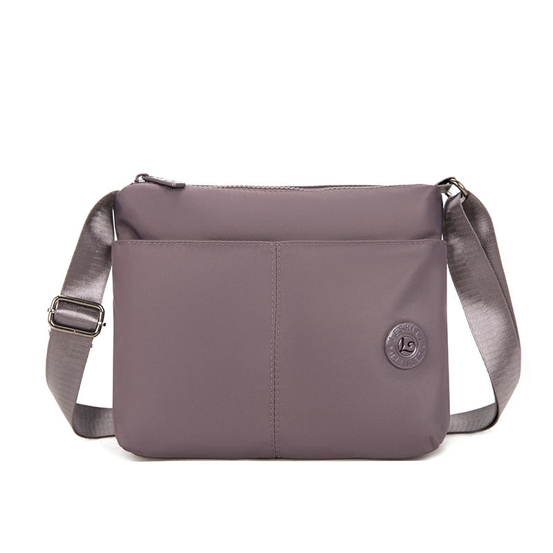 Minimalist Water-Resistant Nylon Crossbody Bag for Women