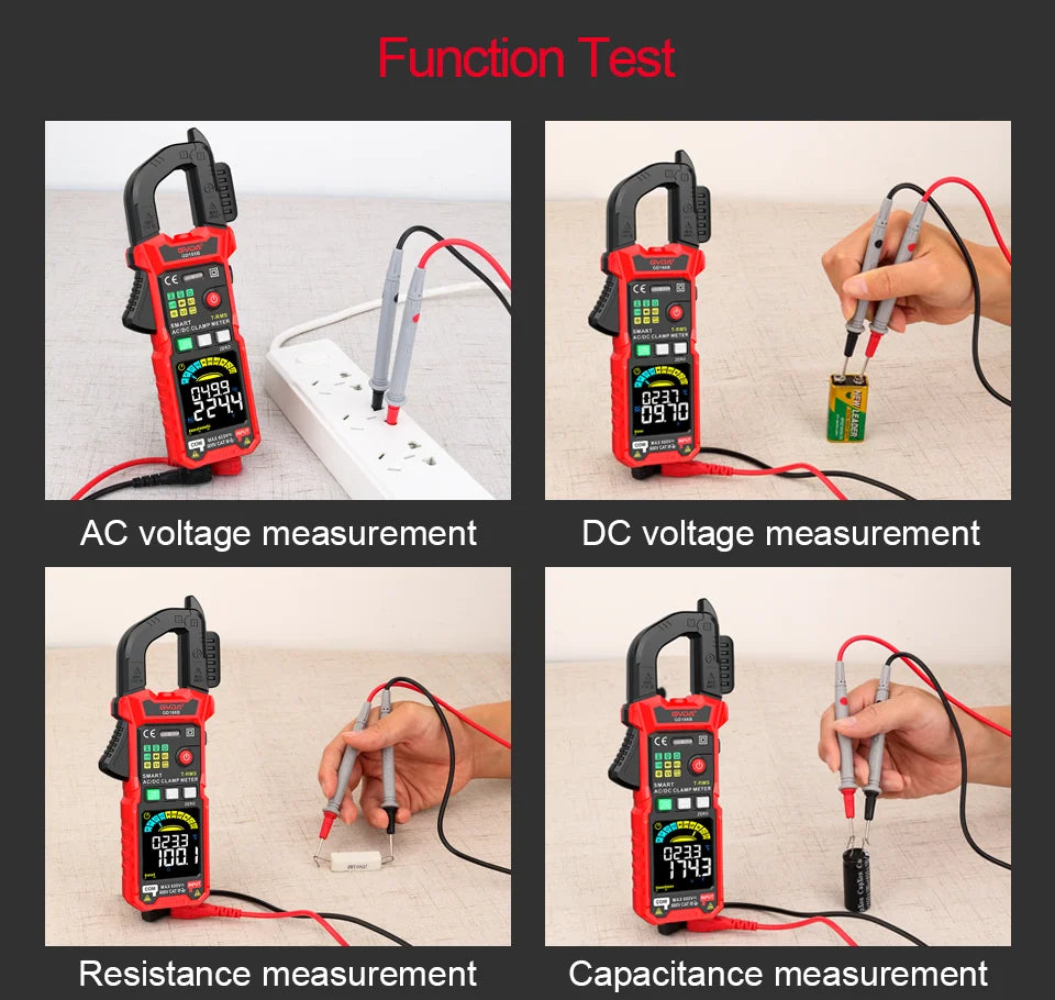 Professional Auto-Ranging Clamp Meter with True RMS and NCV