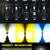 A set of H1, H3, H4, H6, H7, H8, and H11 LED fog and DRL bulbs for car use.
