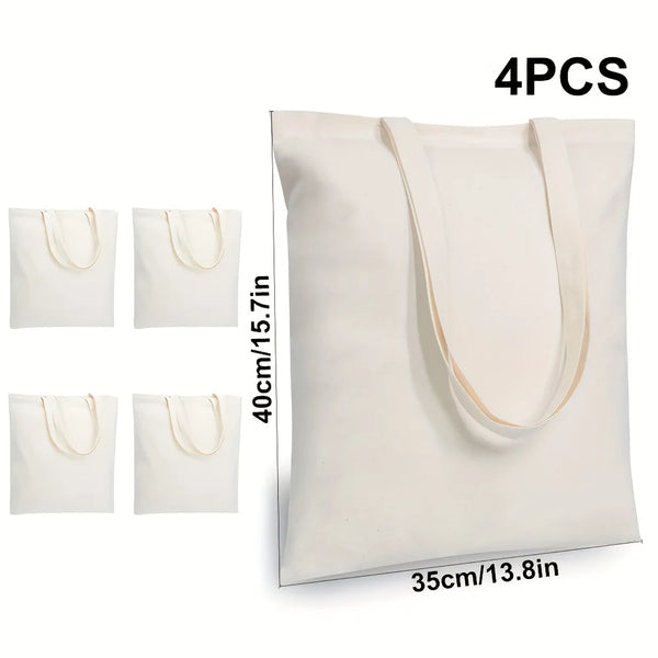 Everyday Cotton Tote Bag – Reusable, Durable & Perfect for Shopping or DIY