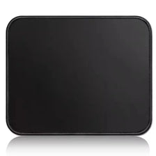 Black stitched-edge non-slip mouse pad for work and gaming