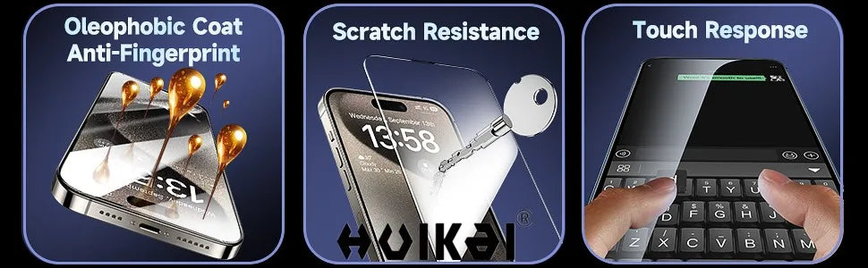2-Pack Tempered Glass Screen Protector for iPhone with Auto Dust-Elimination Install