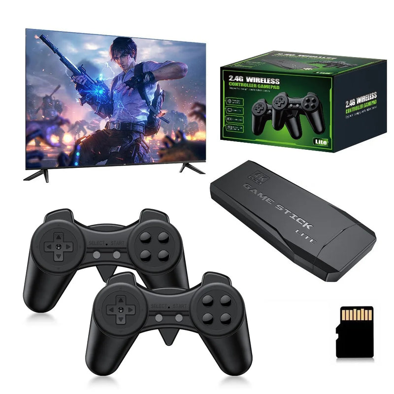 Retro Game Console Stick with Wireless Controllers
