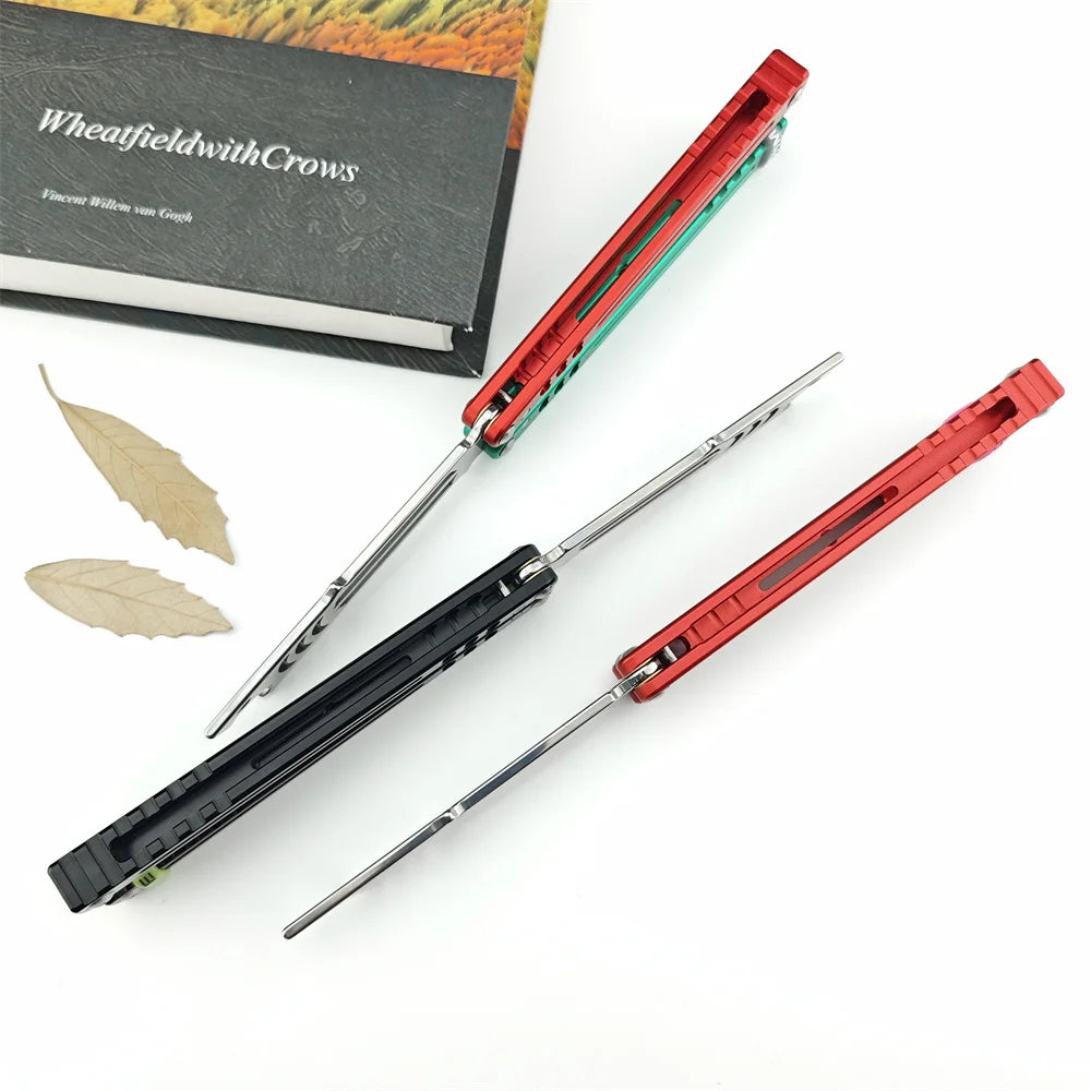 Balisong Training Knife with 440C Blade and Aluminum Alloy Handles