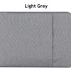A light grey waterproof laptop sleeve with a handle for notebooks.