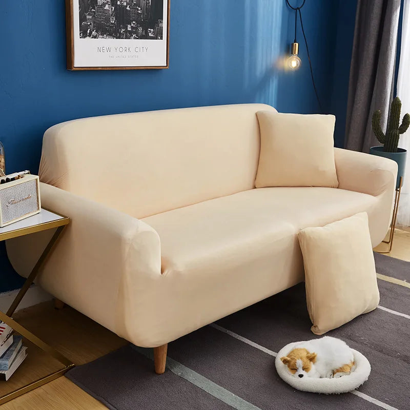 Stretch Sofa Cover with Non-Slip Backing