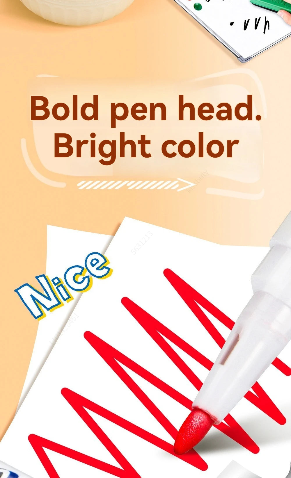 Erasable Whiteboard Markers for Glass, Ceramics & Office