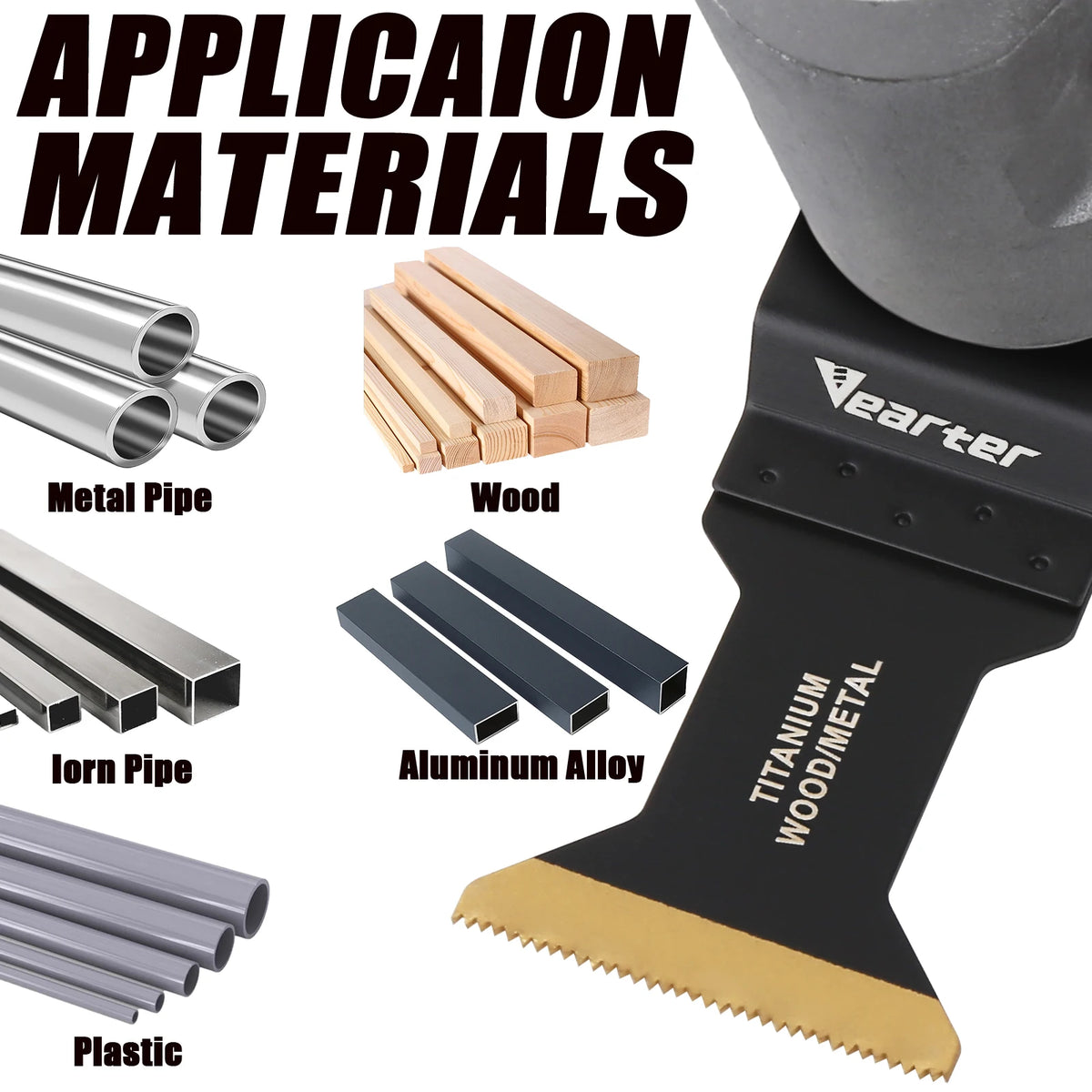 Titanium Coated Oscillating Multitool Saw Blades (2-Pack)