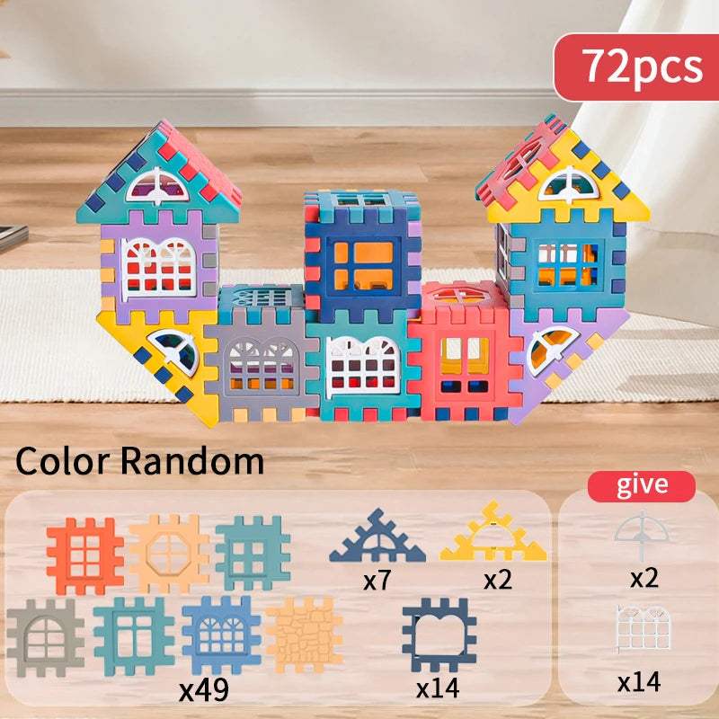 Creative House Building Blocks Set for Kids