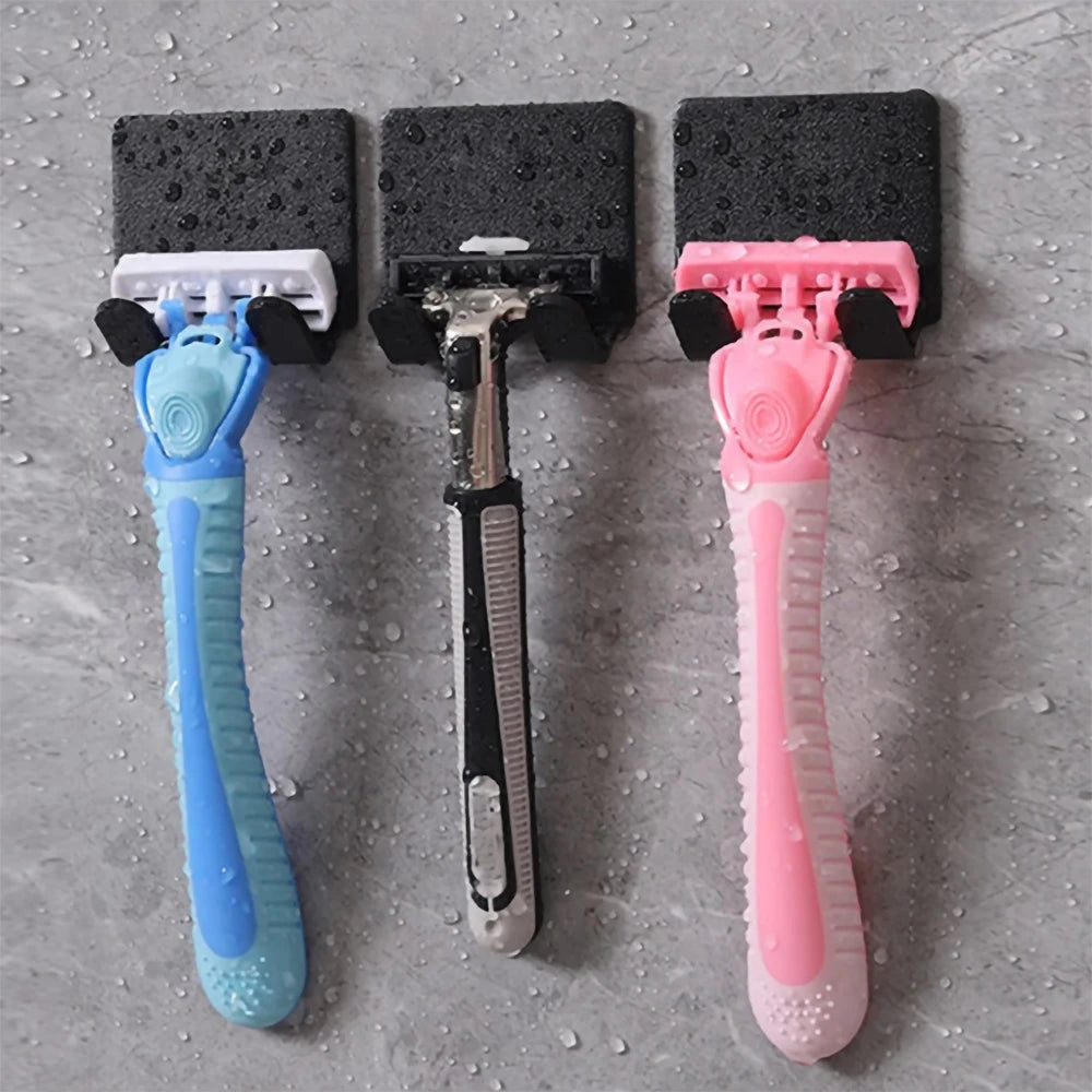 Adhesive Razor Holder for Bathroom Wall