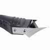 A close-up view of a black multi-purpose caulking and sealing tool kit with a silver blade.
