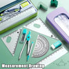 7-Piece Geometry Set with Compass and Ruler