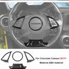 Carbon fiber interior trim kit for Chevrolet Camaro 2017+ showing various components like the air vent and steering wheel acc