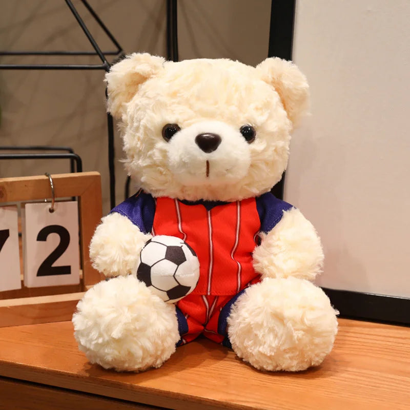Kawaii Football Bear Plush Toy
