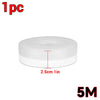 A white silicone weather stripping seal tape roll, 2.5cm long, for doors and windows.