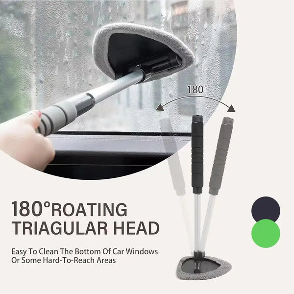 Extendable Telescopic Window Cleaner with Spray Bottle