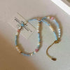 Natural Stone and Pearl Collar Necklace