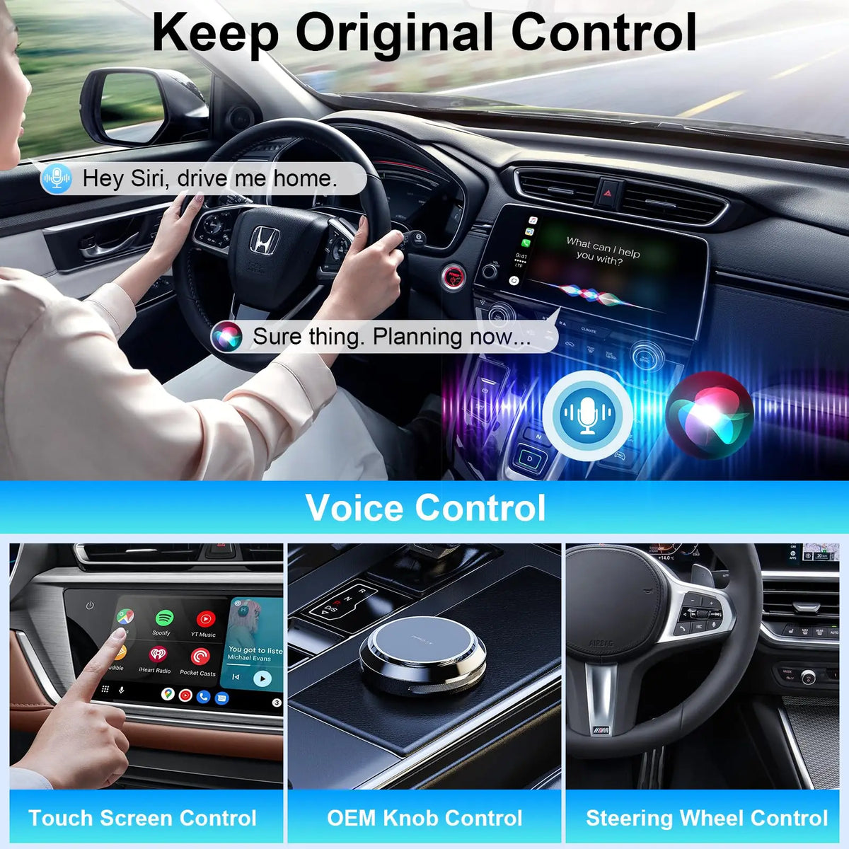 Wireless CarPlay & Android Auto Adapter