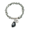 Elegant Crystal Pendant Necklace & Bracelet Set