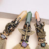 Natural Crystal Witch Broom for Cleansing and Feng Shui