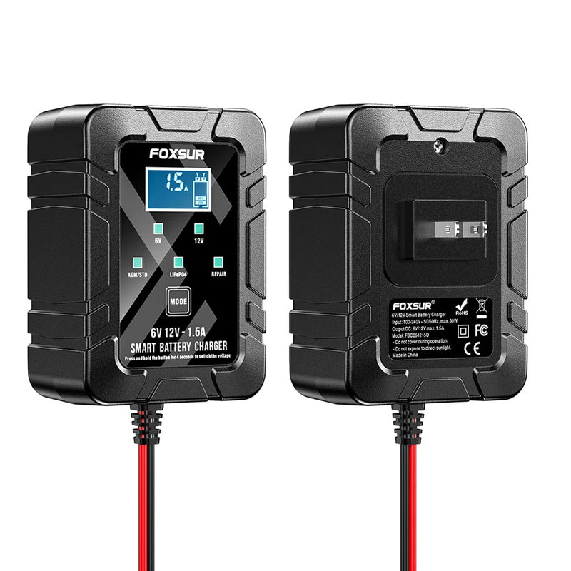 Smart 6V/12V Battery Maintainer & Trickle Charger