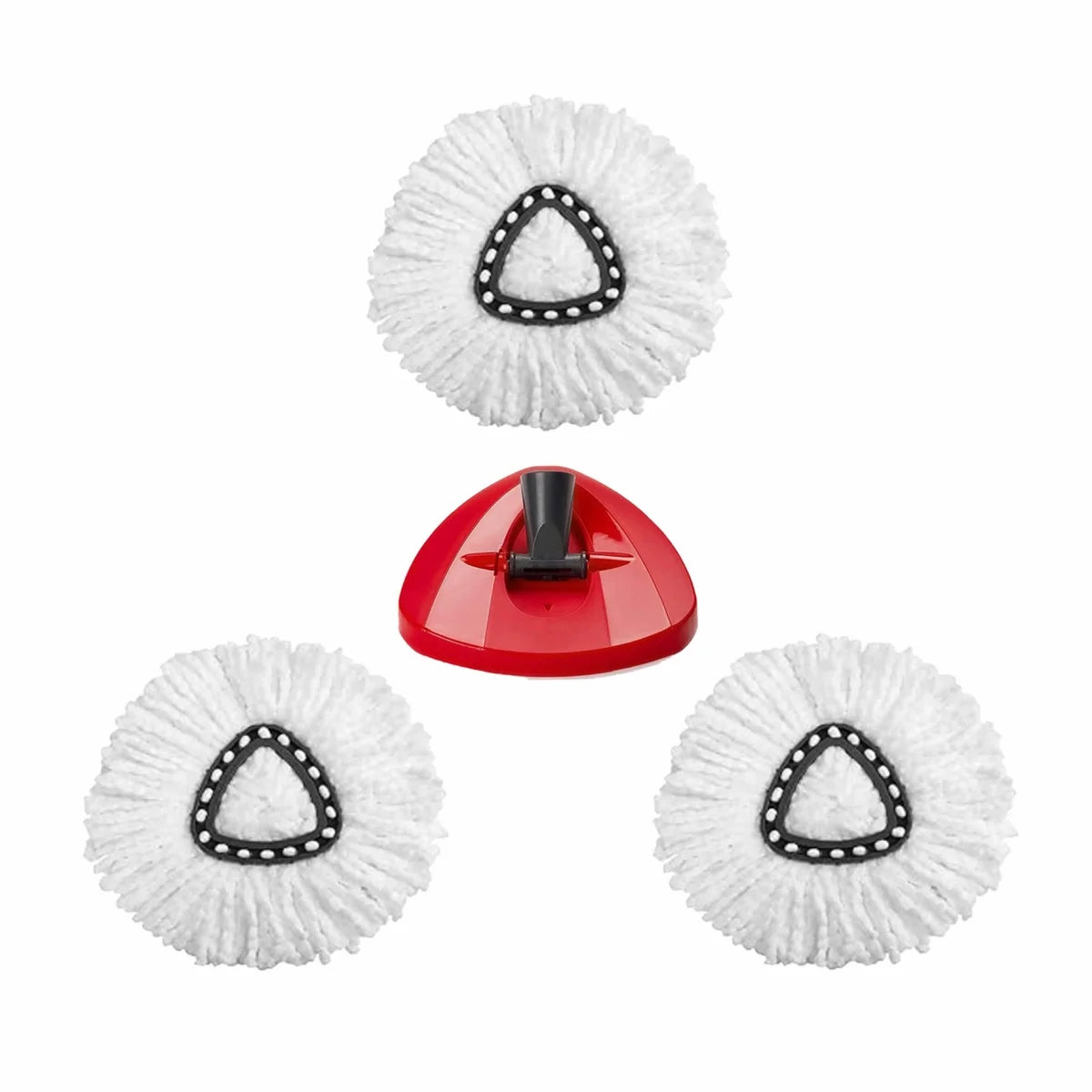 Replacement Mop Head and Brush Set for O-Cedar & Vileda EasyWring