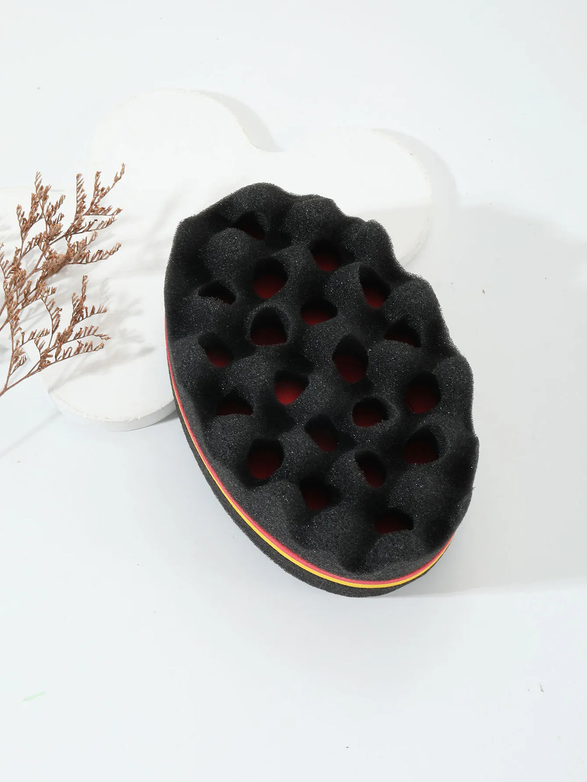 Professional Curl Defining Sponge Brush for Natural Hair