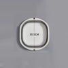A white foldable plastic wash basin shown with a dimension of 30.5cm.